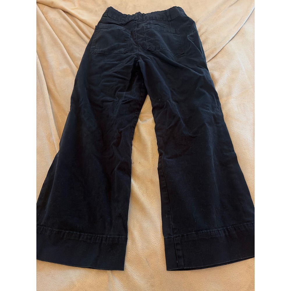 Bagatelle Collection Black Wide Leg Utility Pants High Rise Cotton Blend Size 8 - Picture 2 of 8